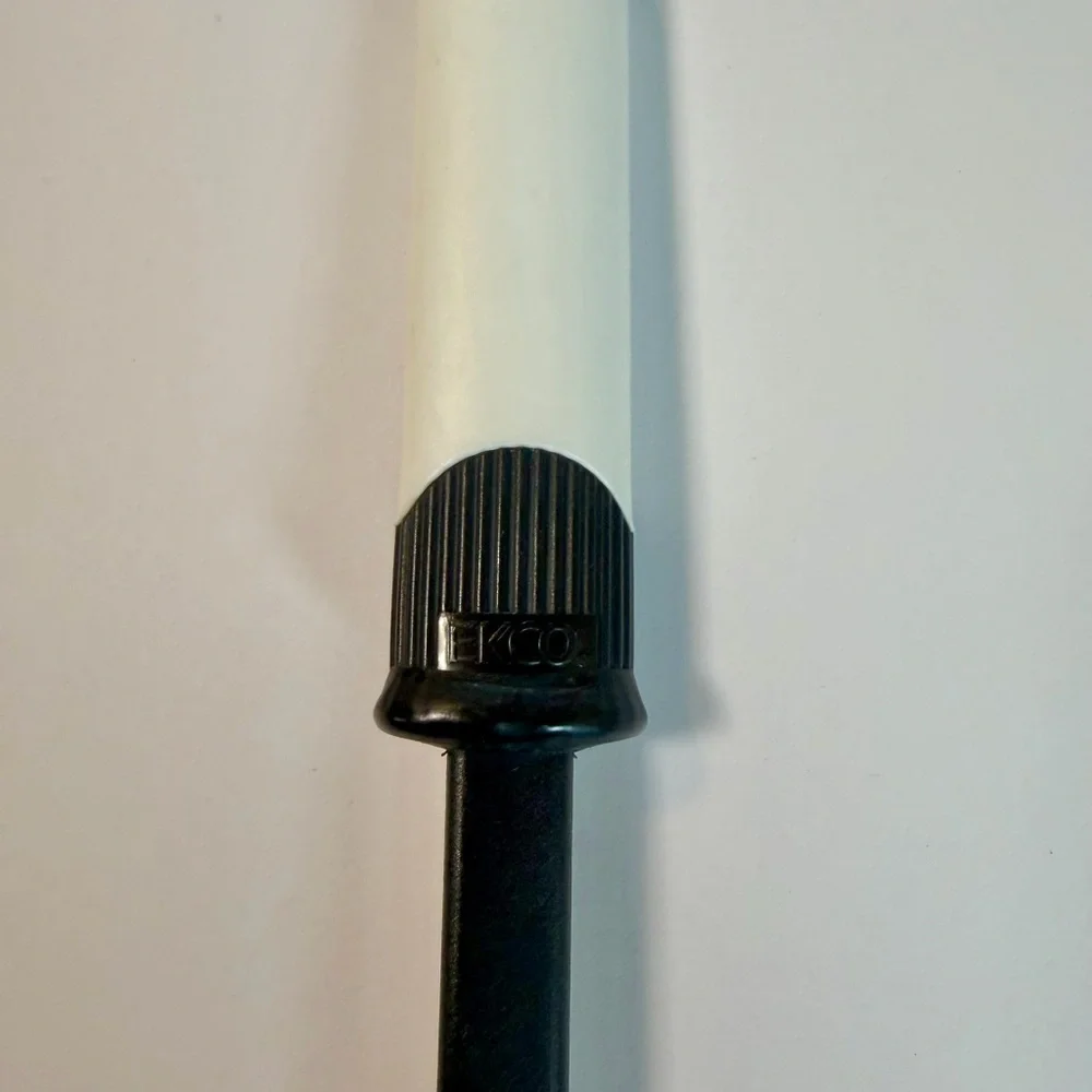 Vintage Ekco Ladle Spoon Stainless Black And White Handle Serving 13” EUC